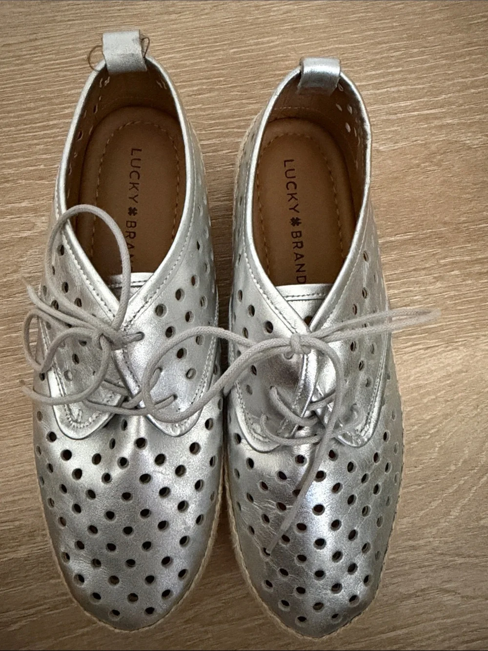 Lucky Brand silver perforated